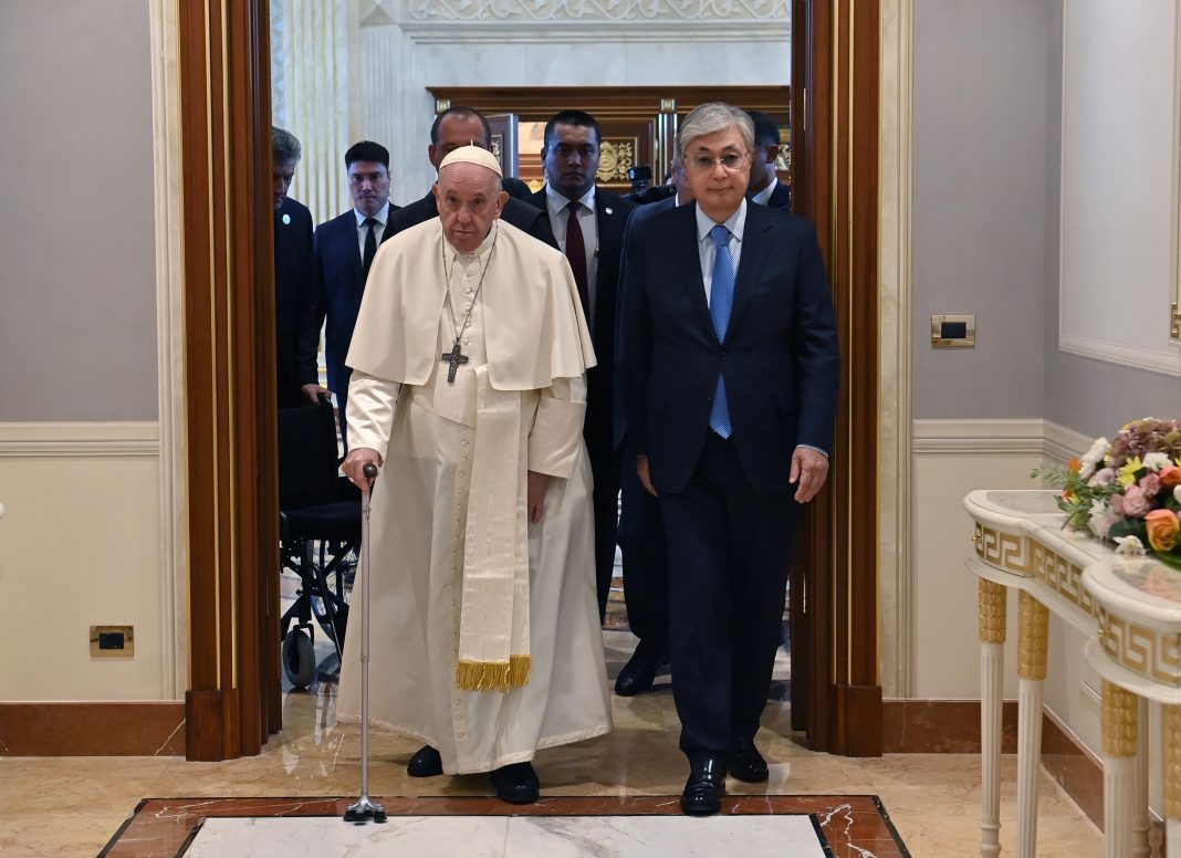 Pope Francis and The President of Kazakhstan Kassym-Jomart Tokayev
